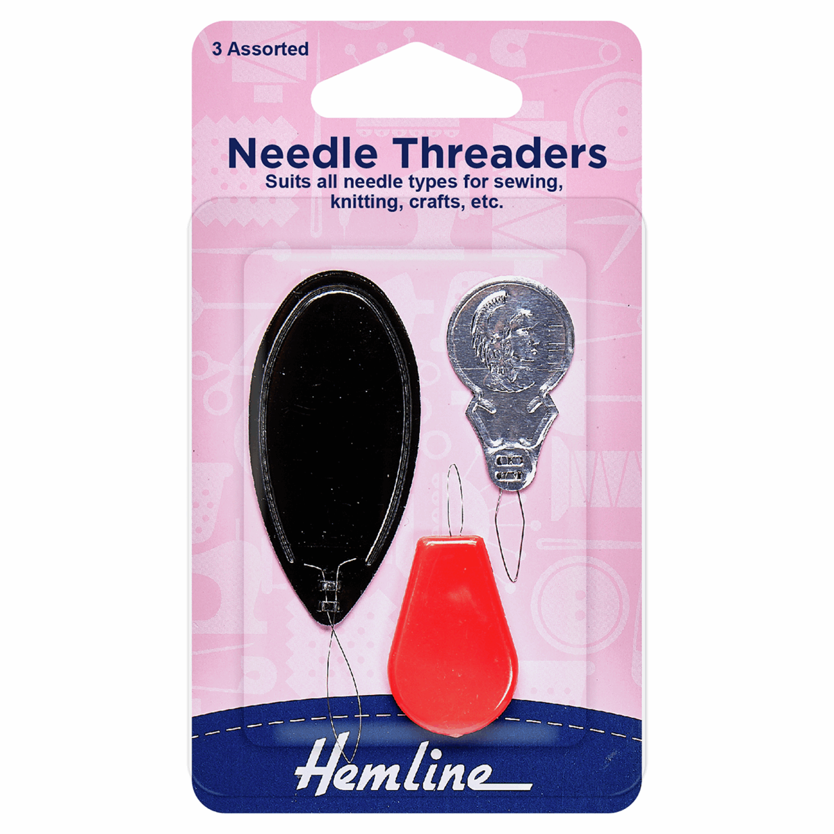 Needle Threader - Assorted (3 Pack) - Cheap Fabrics