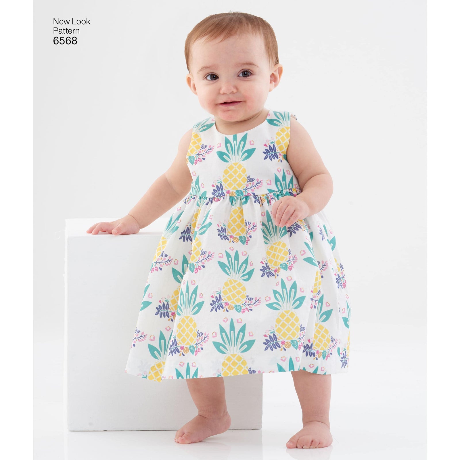 6568 New Look Pattern 6568 Babies' Dress, Romper and Jacket