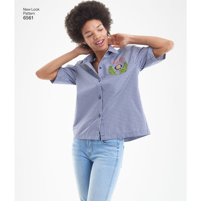 6561 New Look Pattern 6561 Women's Shirts in Three Lengths