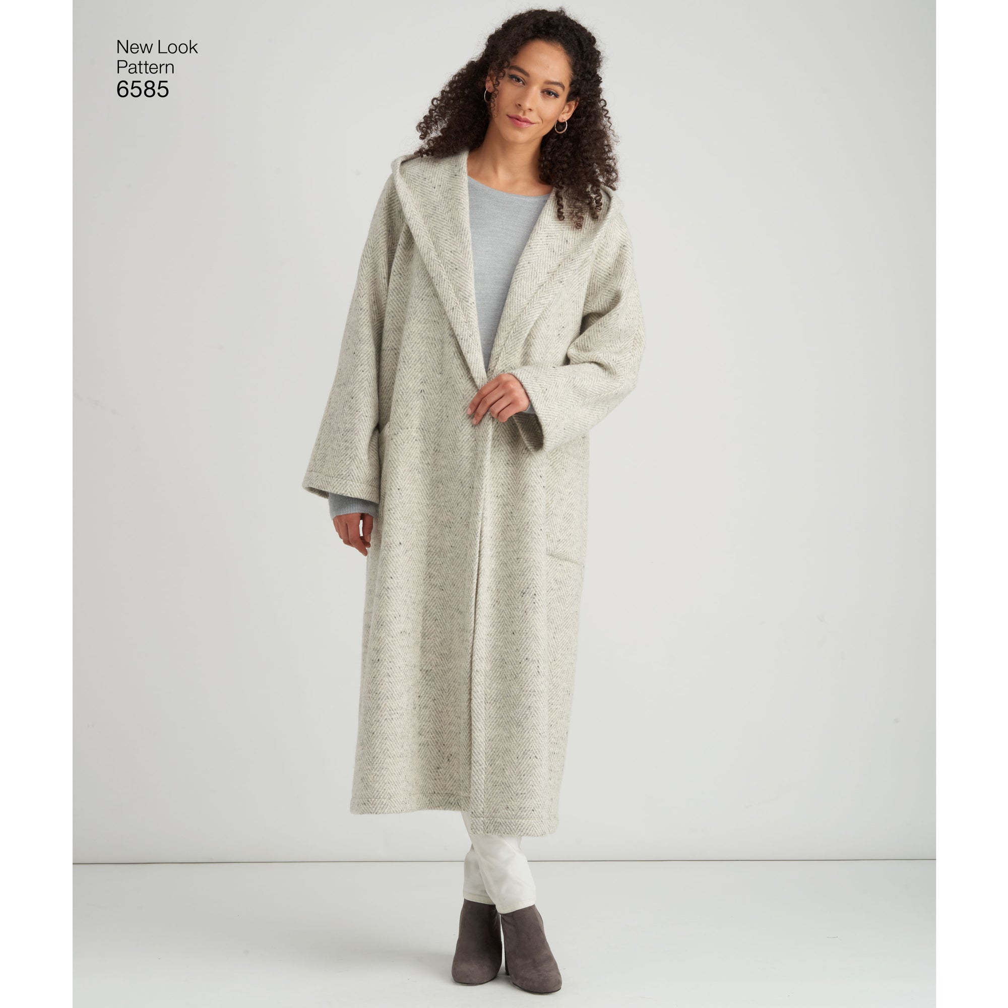 6585 New Look Pattern 6585 Misses' Coat with Hood