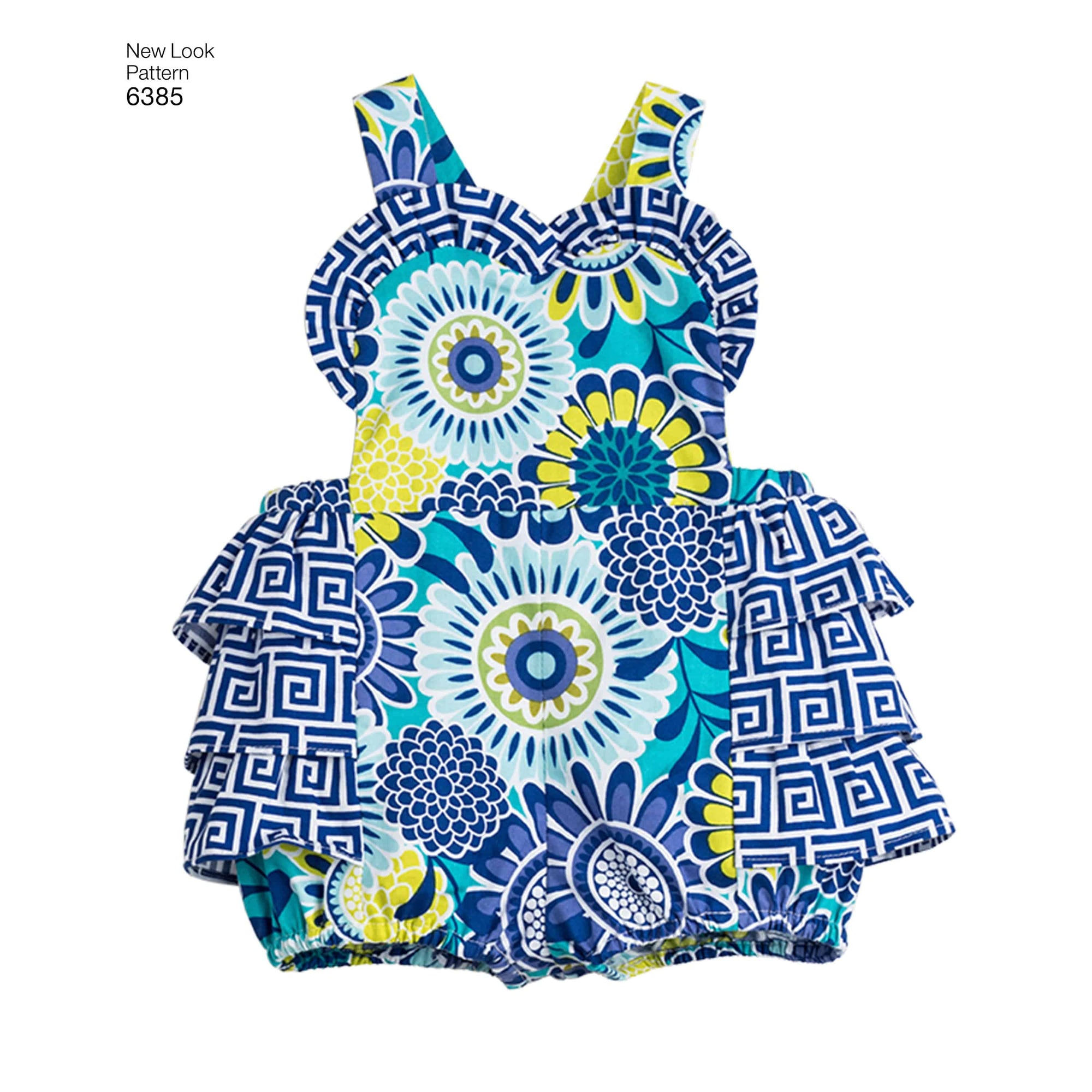 6385 Babies' Dress, Romper and Panties