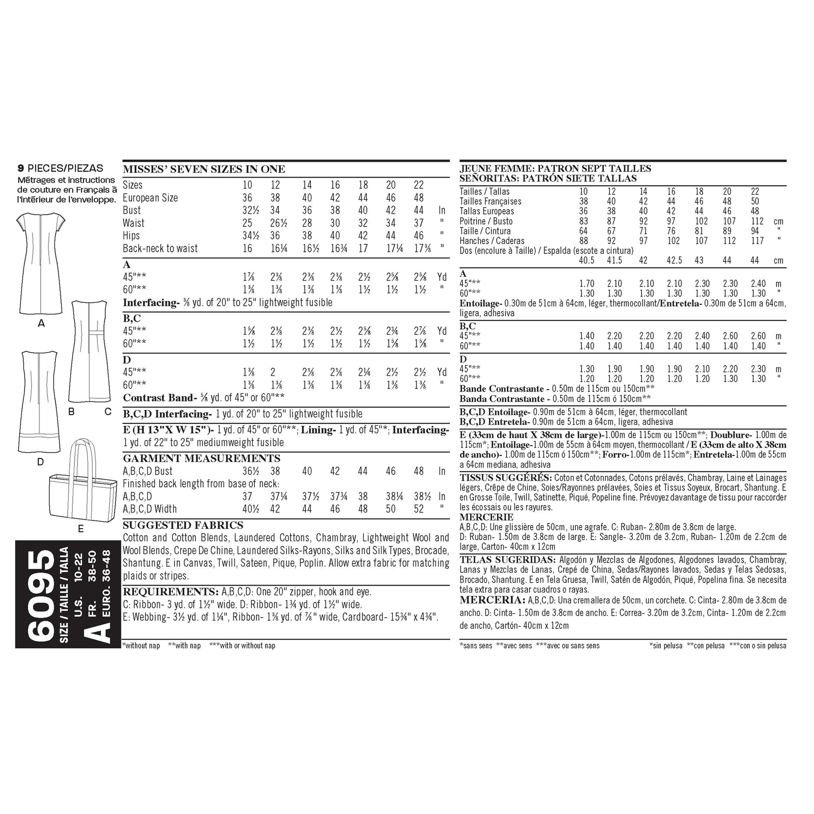 6095 Misses' Dresses