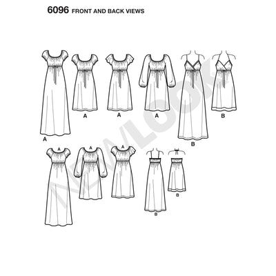 6096 Misses' Dresses