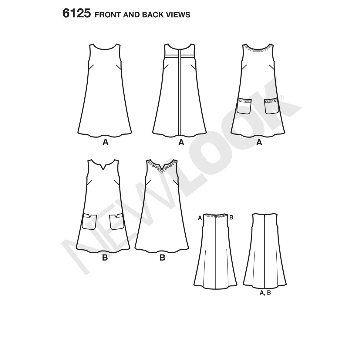 6125 Misses' Dress