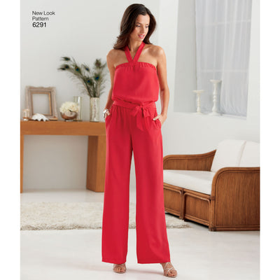 6291 Misses' Jumpsuit & Dress Each in Two Lengths