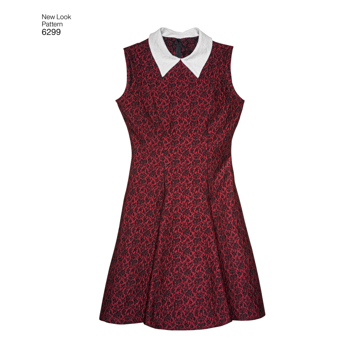 6299 Misses' Dress with Neckline & Sleeve Variations