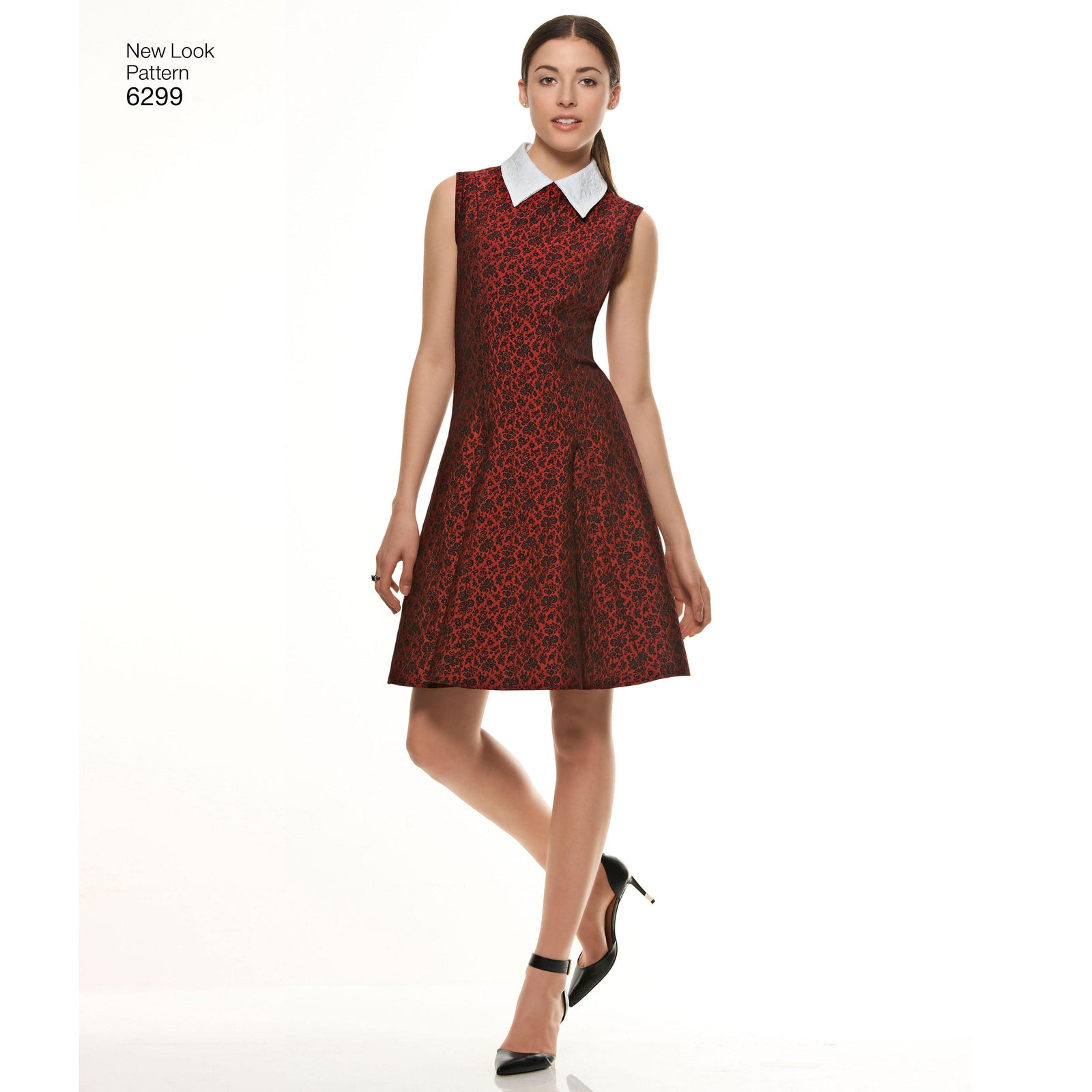 6299 Misses' Dress with Neckline & Sleeve Variations