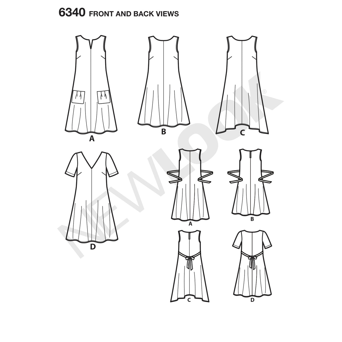 6340 Misses' Easy Dresses