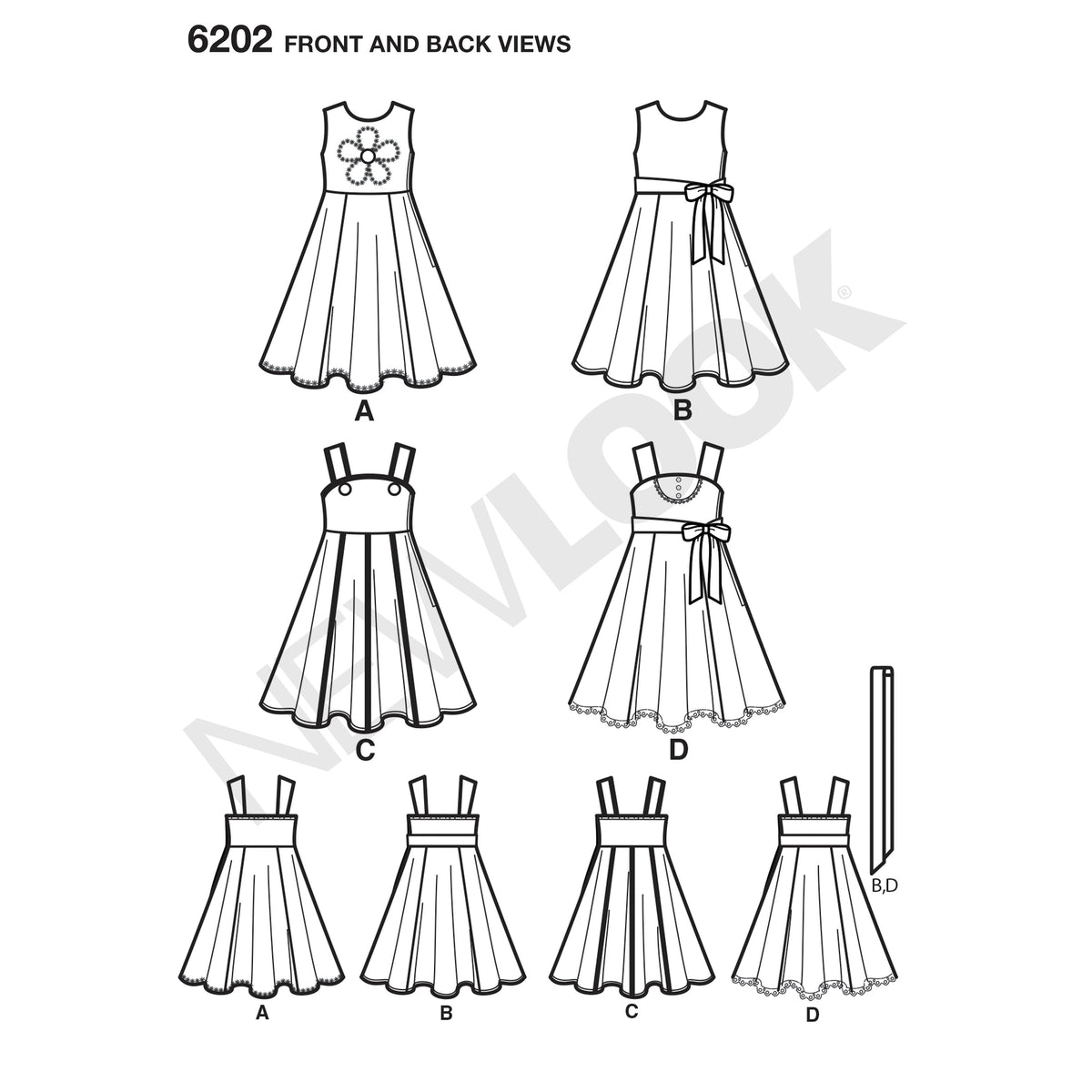 6202 Child's Dress and Sash