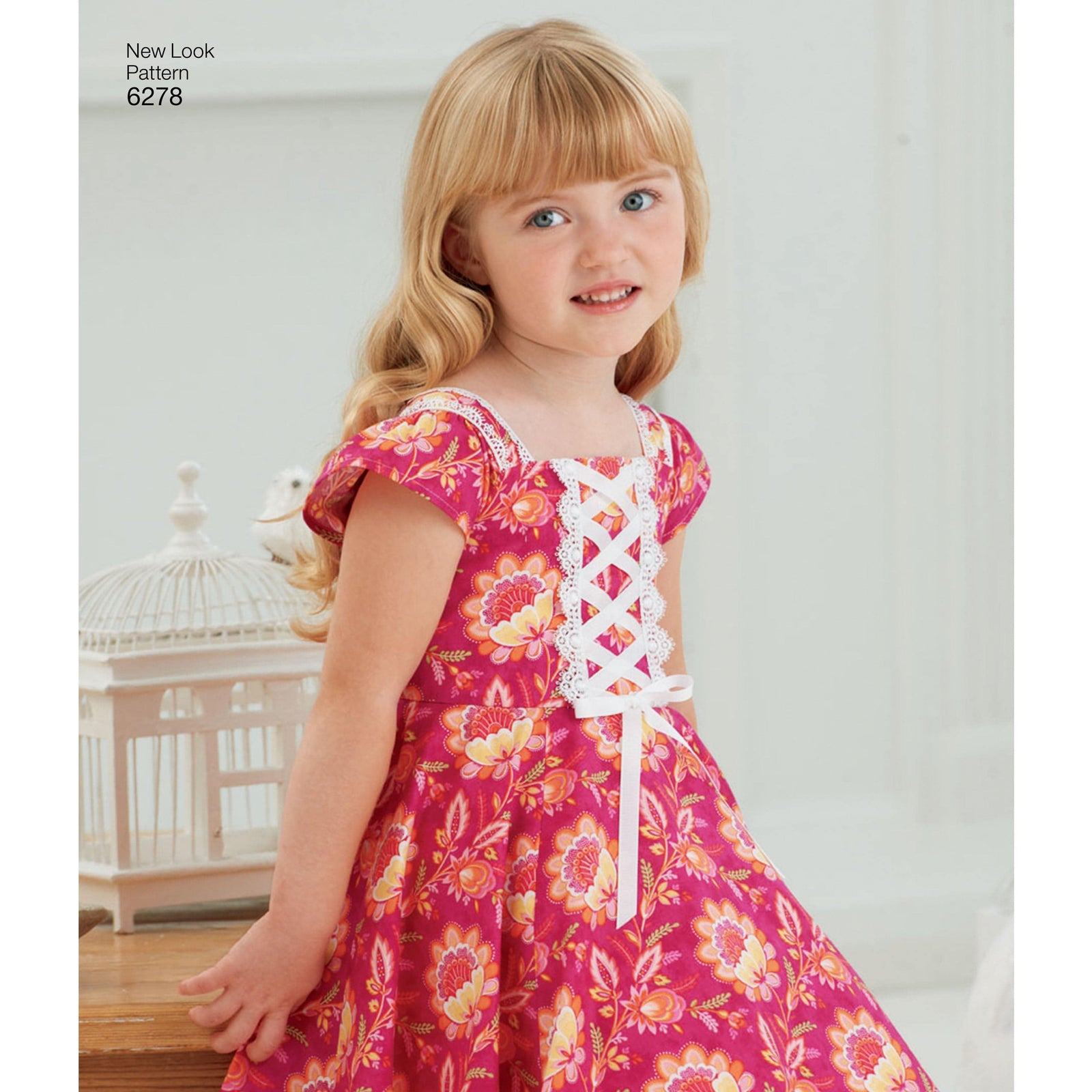 6278 Child's Dress with Trim Variations