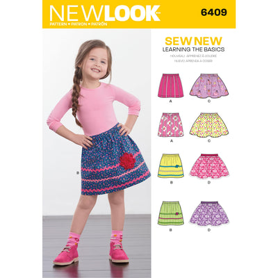 6409 Child's Pull-On Skirts