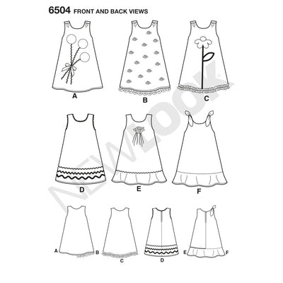 6504 Child Dresses