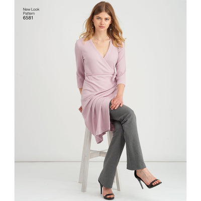 6581 New Look Pattern 6581 Misses' Easy Knit Sportswear
