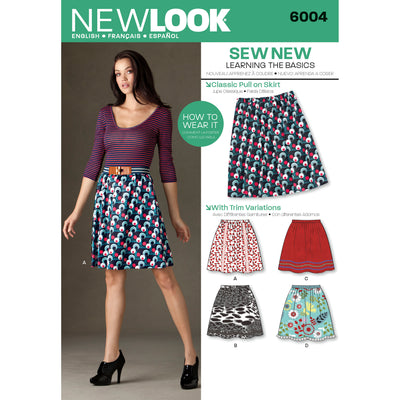 6004 Misses' Learn to Sew Skirts