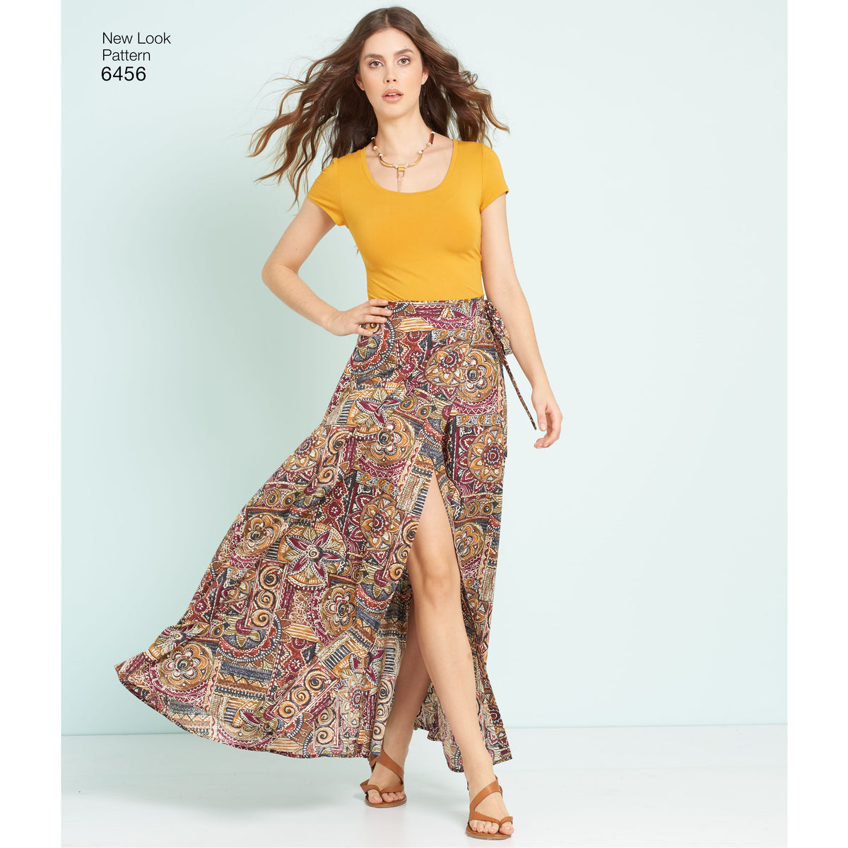6456 Misses' Easy Wrap Skirts in Four Lengths