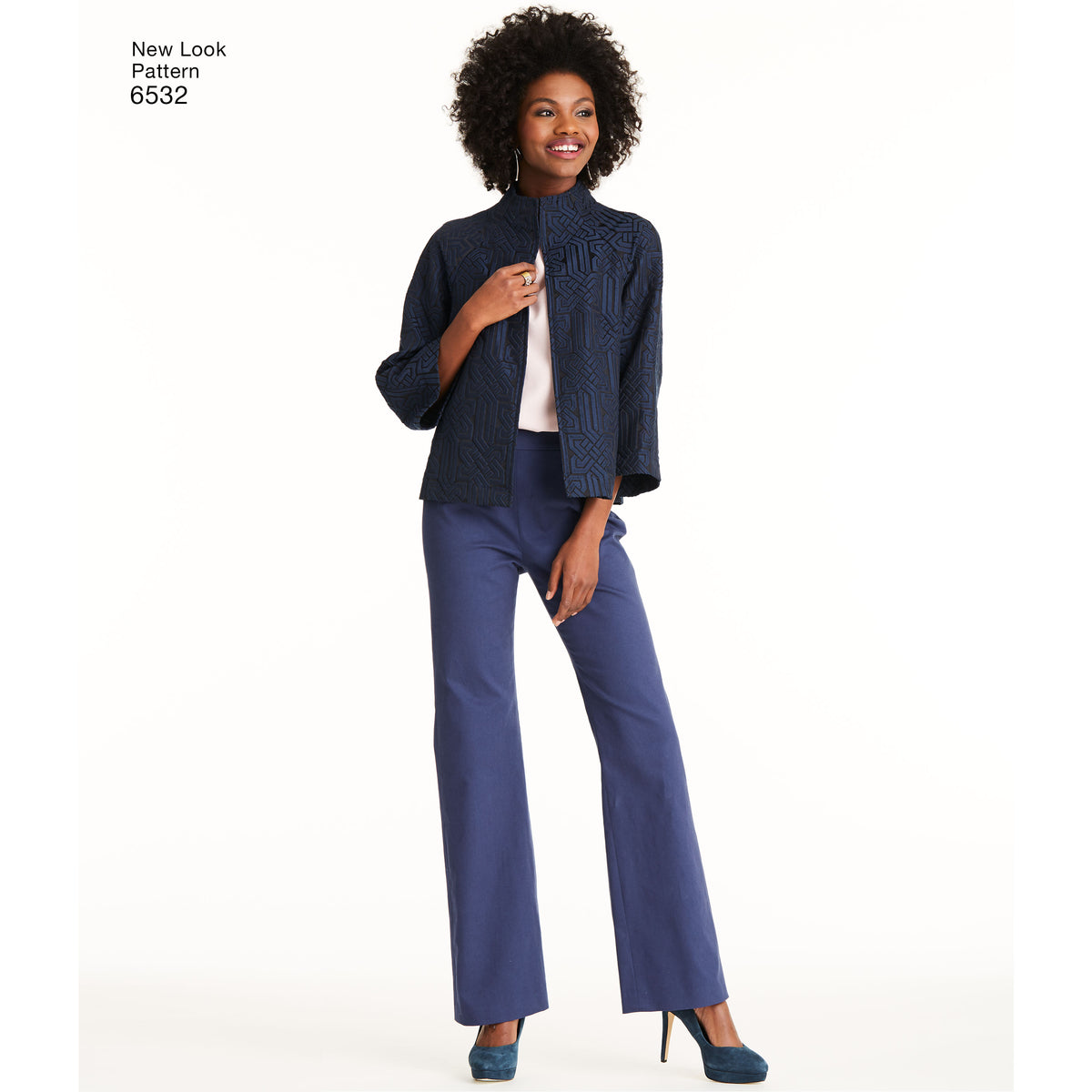 6532 New Look Pattern 6532 Women's trousers, Top and Jacket