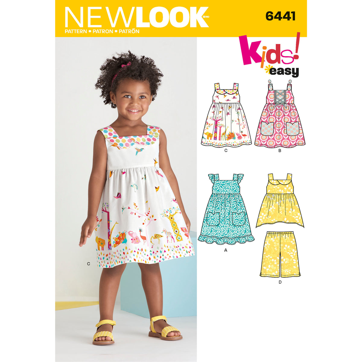 6441 Toddlers' Easy Dresses, Top and Cropped Pants