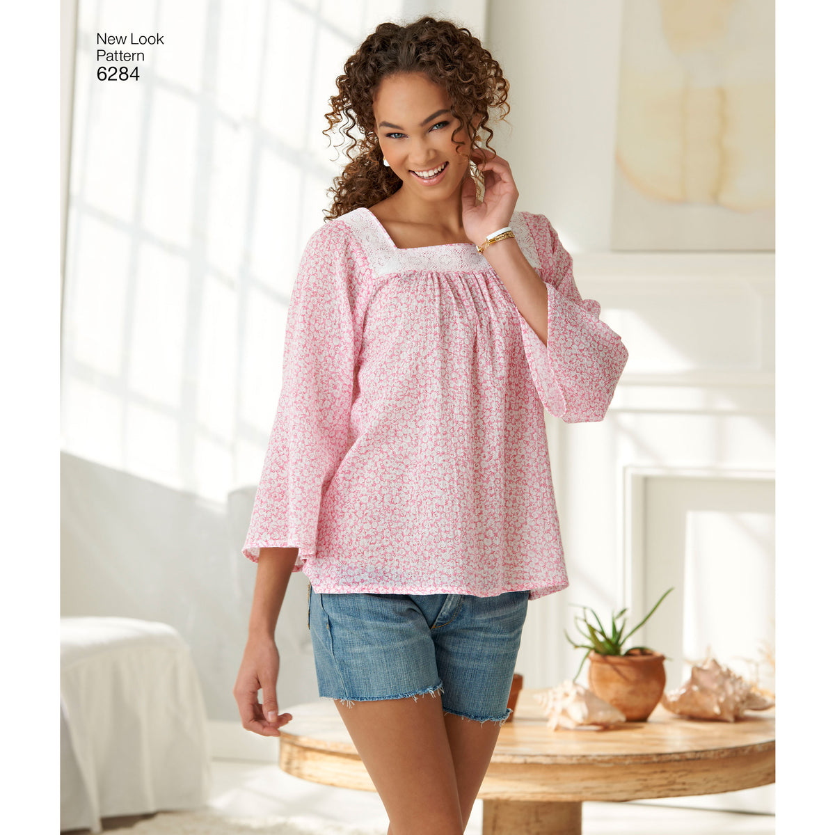 6284 Misses' Pullover Top in Two Lengths