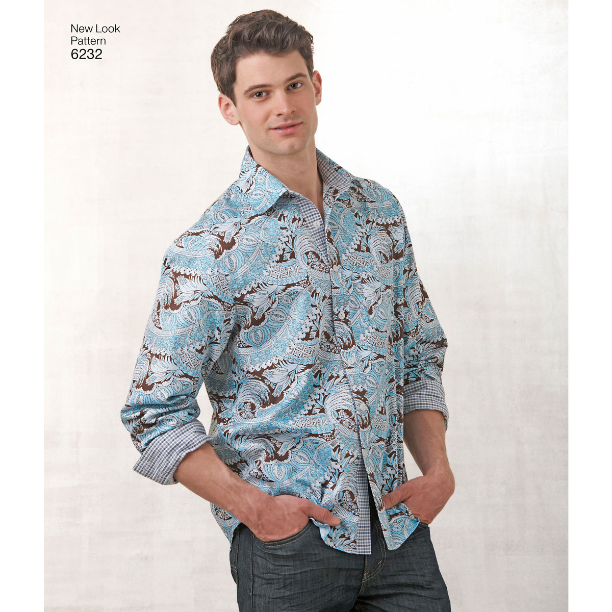 6232 Misses' and Men's Button Down Shirt