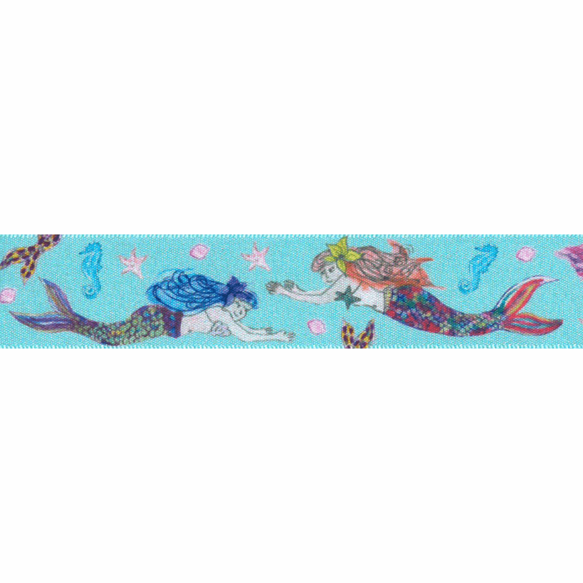 Novelty Satin Ribbon - Mermaids