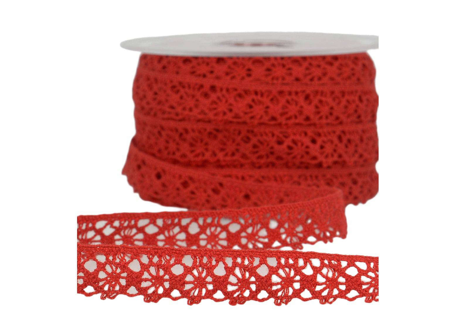 Orbit Eyelet Lace Trim - 15mm - Cheap Fabrics