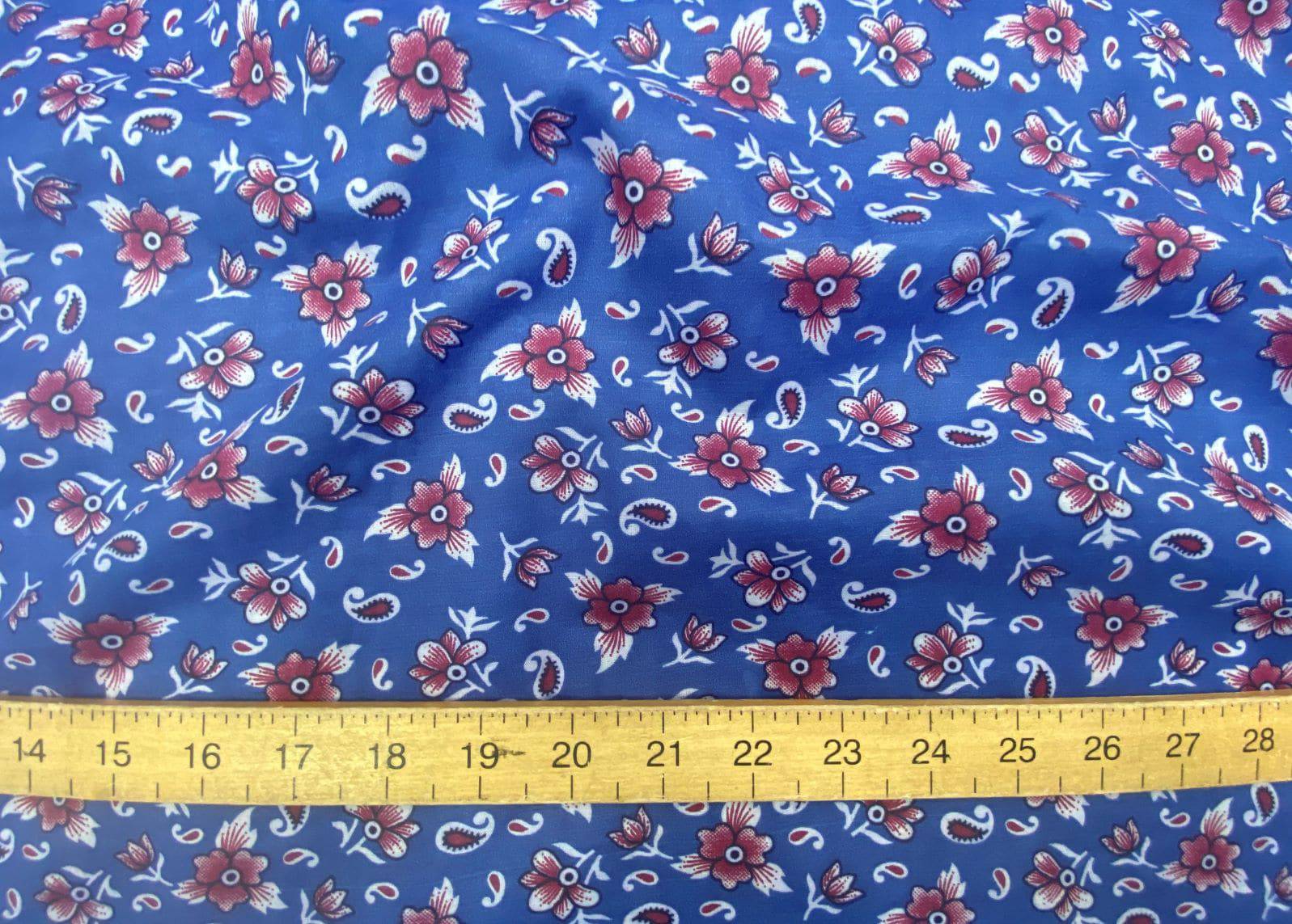 Paisley Droplet Floral  - Poly/Cotton