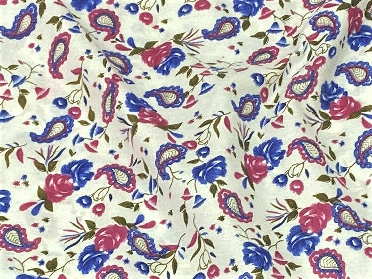 Paisley Rose - Poly/Cotton Print