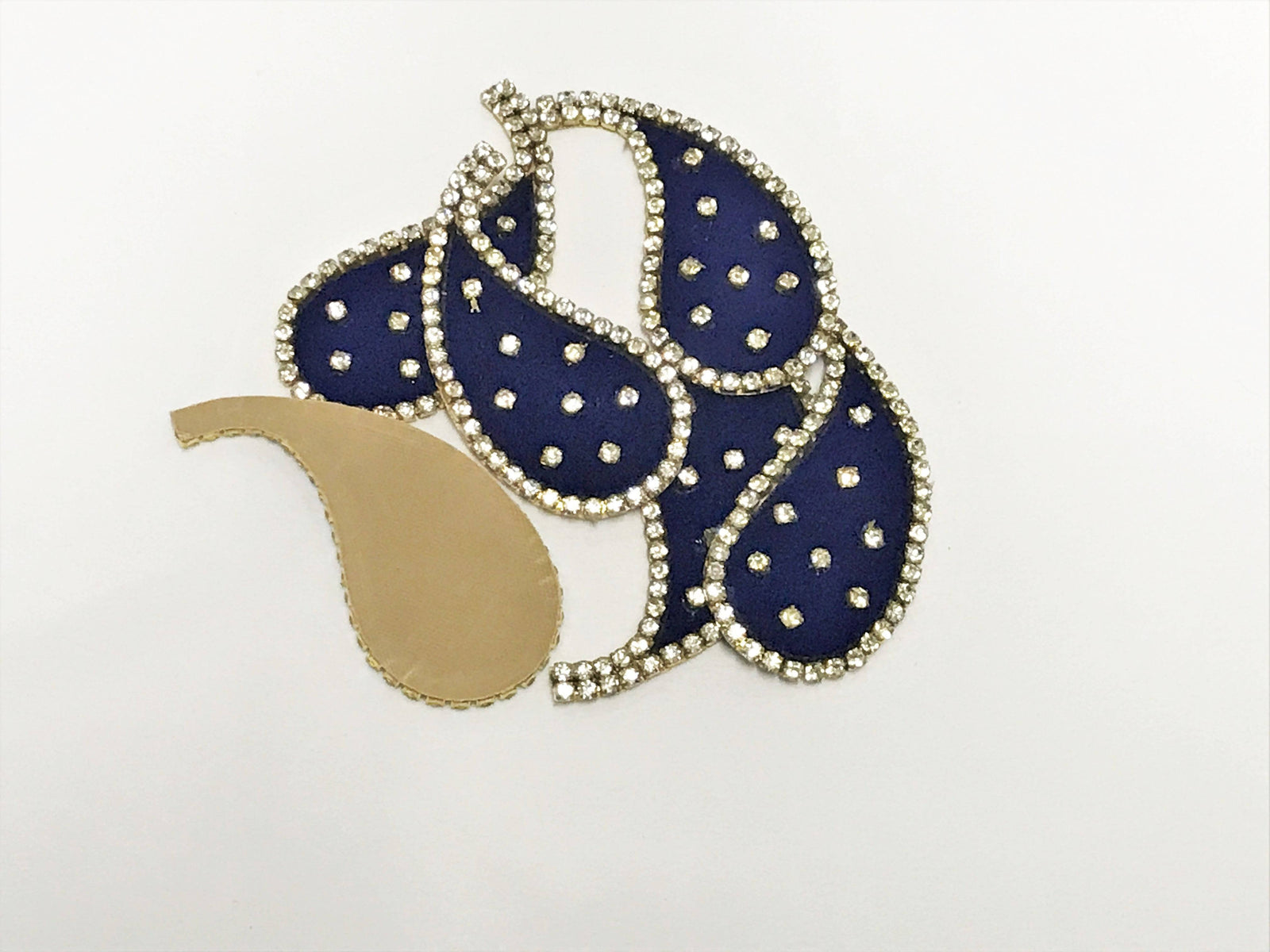 Paisley Velvet Motif - Decorative 65mm