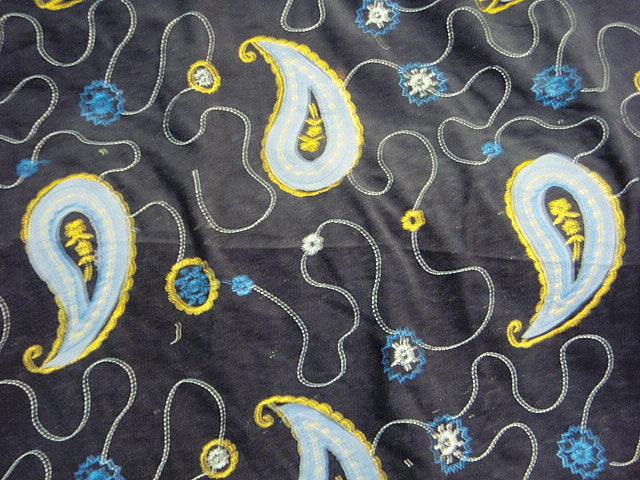 Paisley Patch Embroidered Corduroy