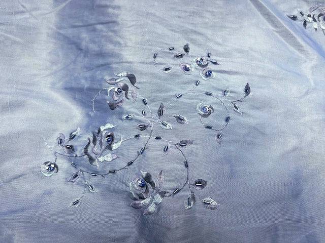 Beaded Bridal Embroidered Shot Taffeta - Cheap Fabrics