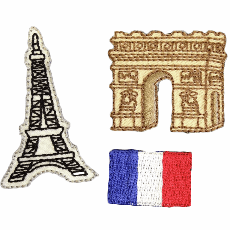 Paris - Iron -On & Sew-On Motifs - Cheap Fabrics