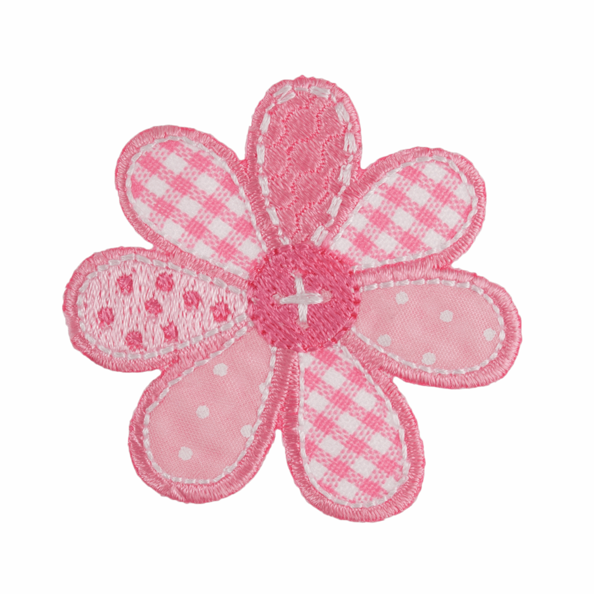Patchwork Flower - Iron -On & Sew-On
