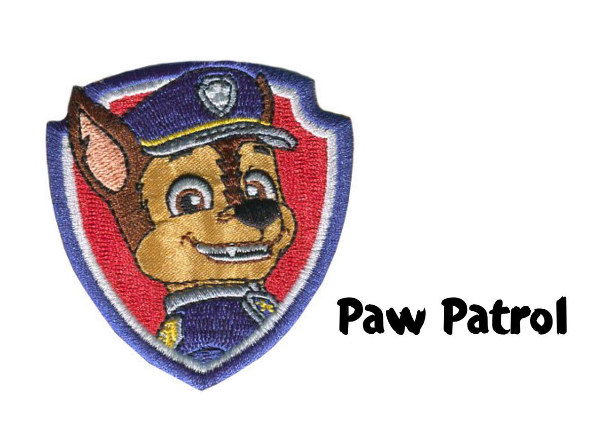 Chase Paw Patrol Iron-On Motif - 60mm x 60mm