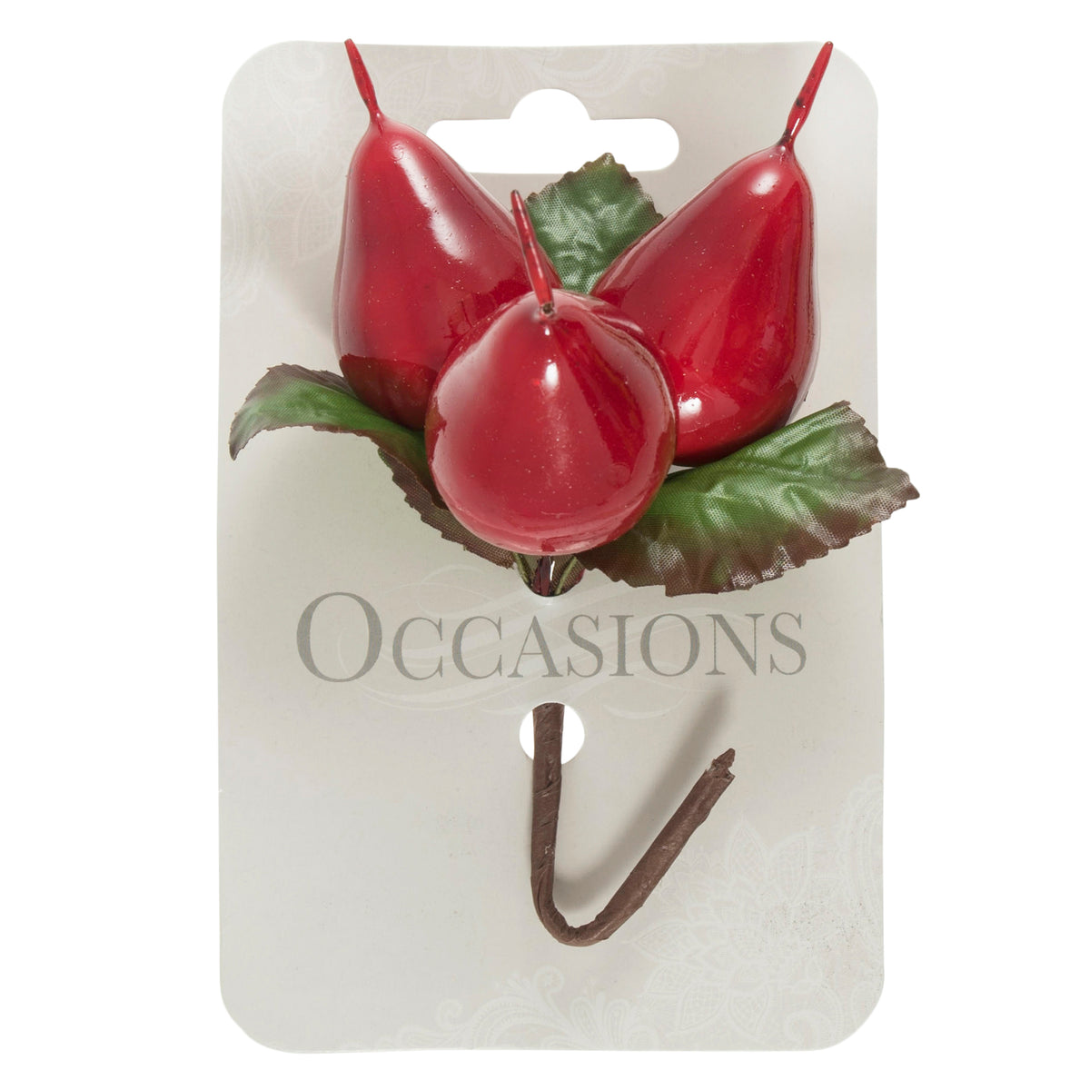Christmas Decorative Pears - 6 x 1 Stem