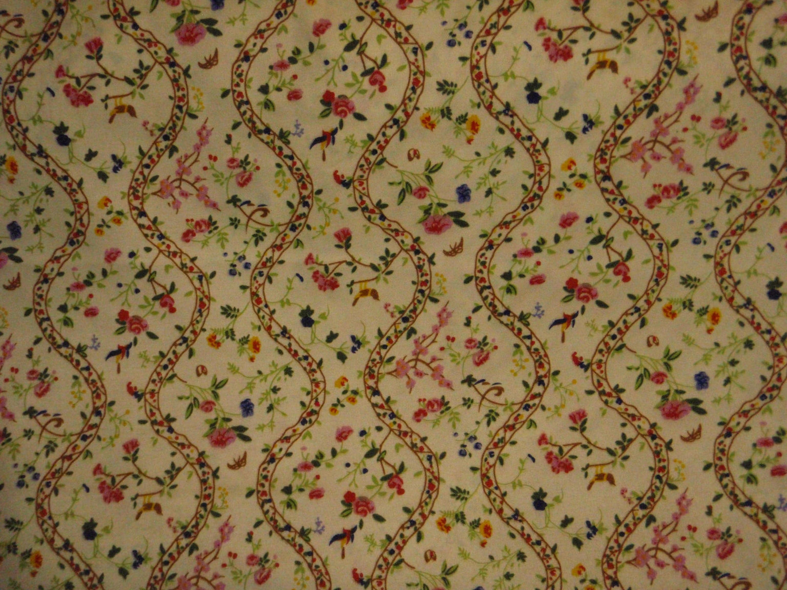 Floral Vine - Poly/Cotton Poplin