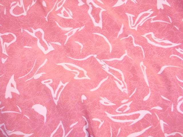 Pink Abstract Sketch -  Printed Crepe