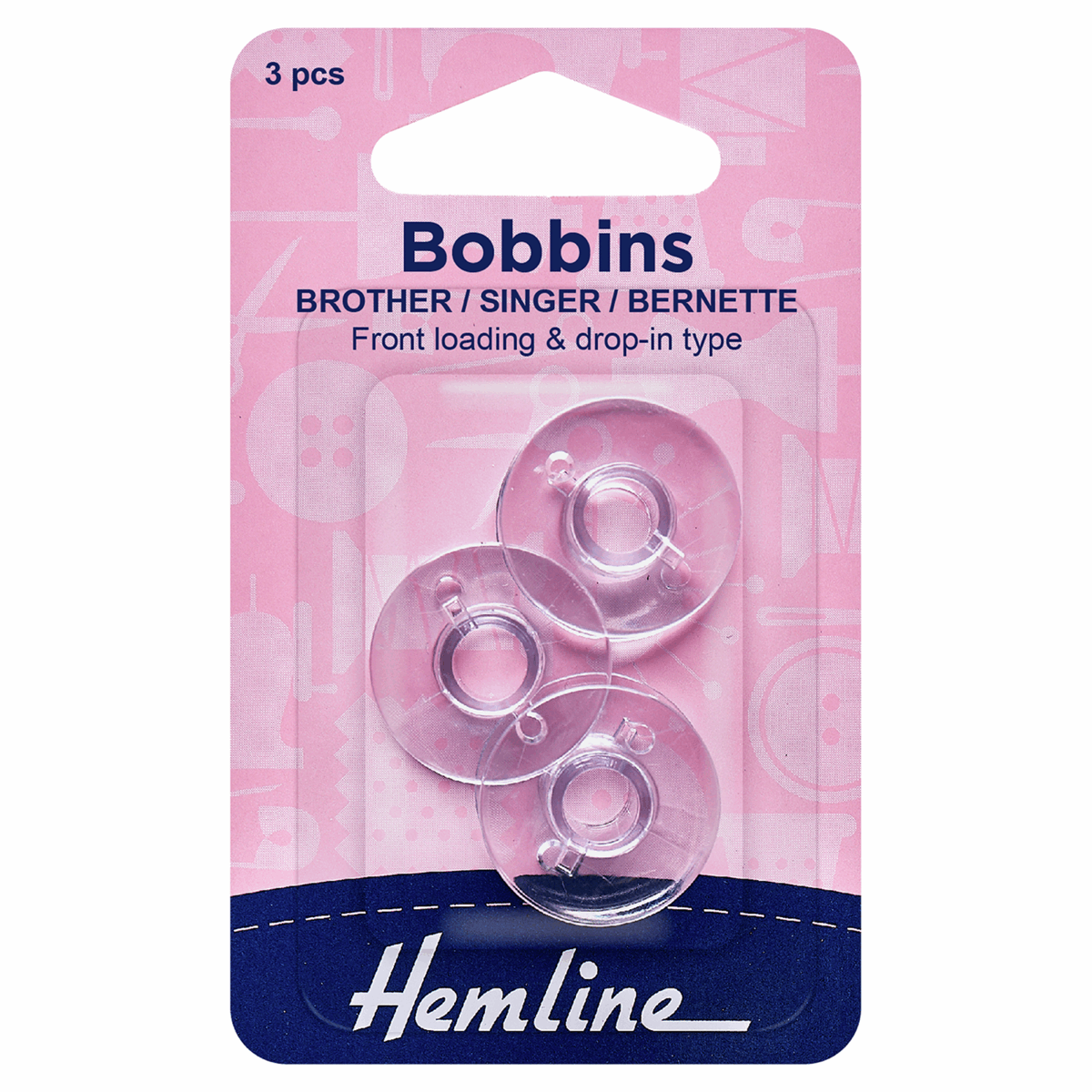 Plastic Bobbins - Vertical Load BROTHER / SINGER / BERNETTE