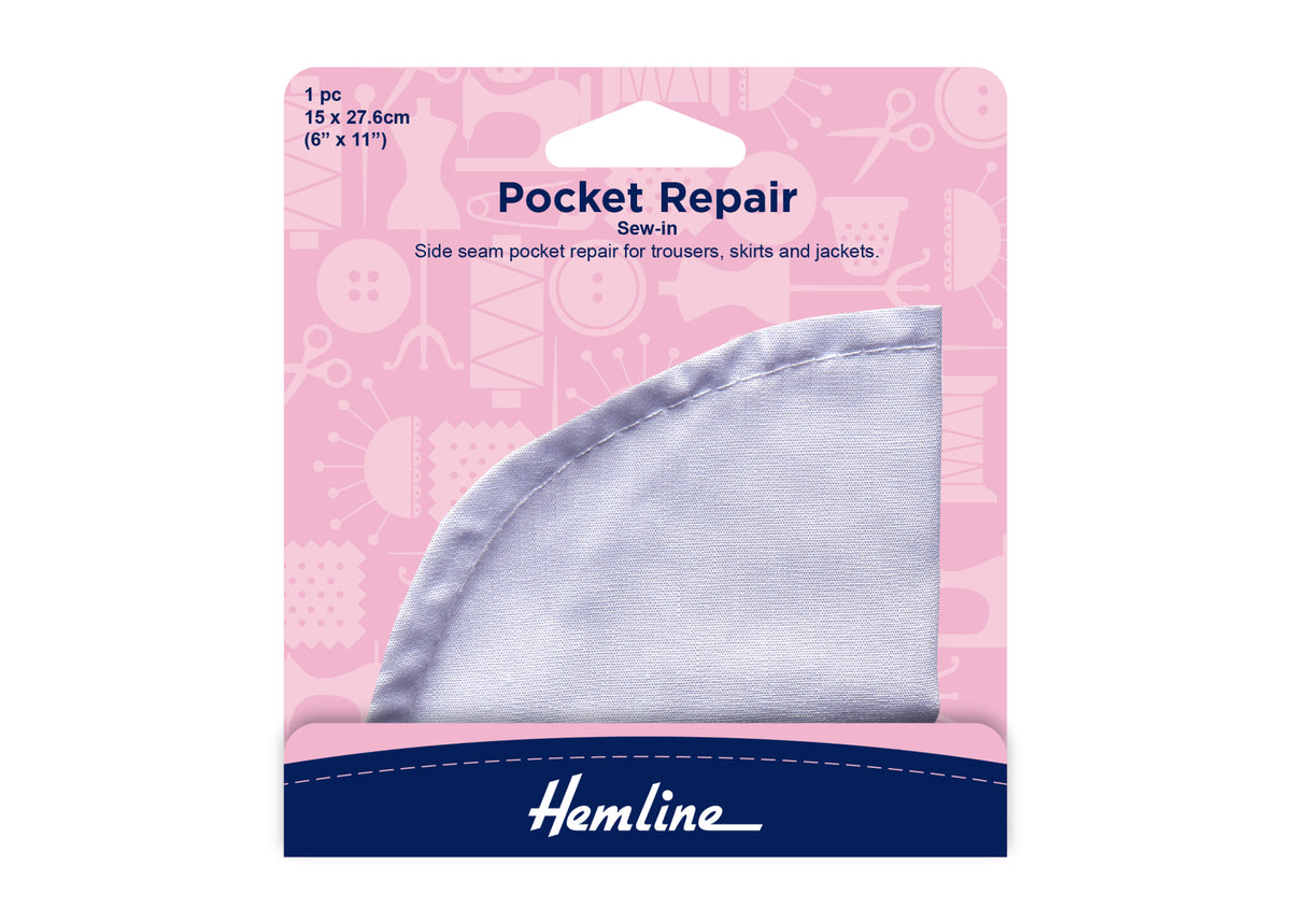 Sew-In Pocket Repair: White