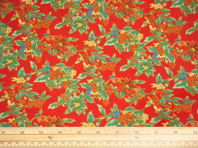 Poinsettia - Cotton Poplin Patchwork