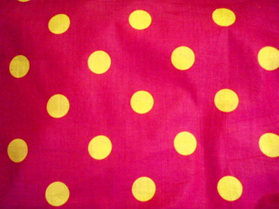 Contrast Polka Dots Design 6 - Poly/ Cotton Print