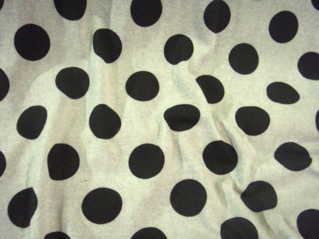 Grey/Black Polka Dots - Knitted Jersey