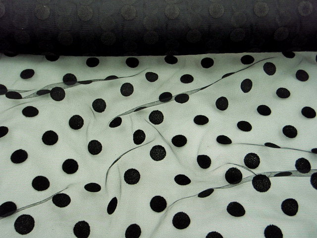 Polka Dots - Soft Tulle Flock