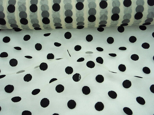 Polka Dots - Soft Tulle Flock