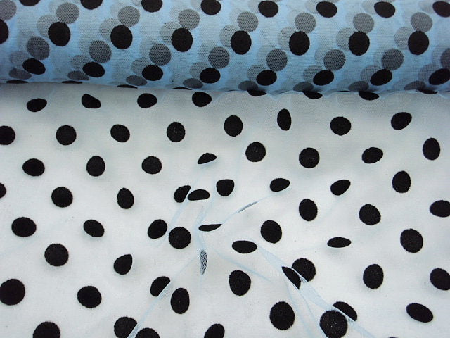 Polka Dots - Soft Tulle Flock