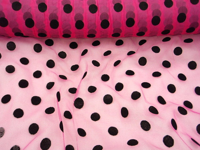 Polka Dots - Soft Tulle Flock