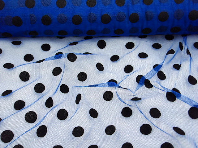 Polka Dots - Soft Tulle Flock