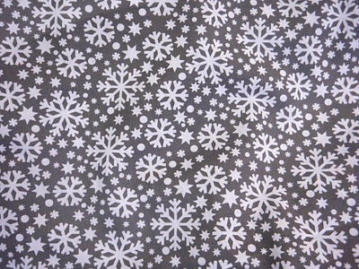 Christmas Snowflake - Poly/Cotton Print