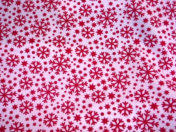 Christmas Snowflake - Poly/Cotton Print