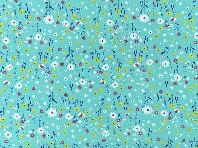Floral Summerfall- Poly/Cotton Print - Cheap Fabrics