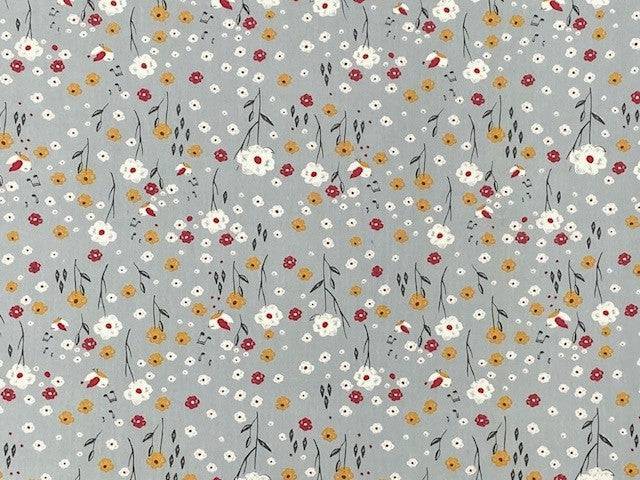 Floral Summerfall- Poly/Cotton Print - Cheap Fabrics